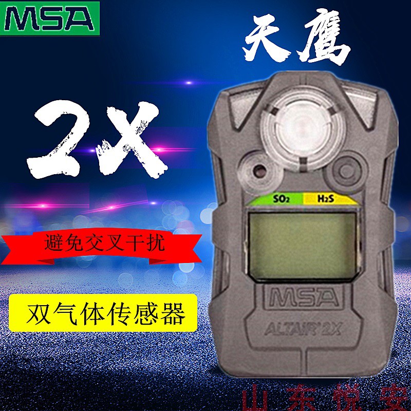 MSA/梅思安天鹰2X硫化氢气体检测仪H2S臭气浓度报警器