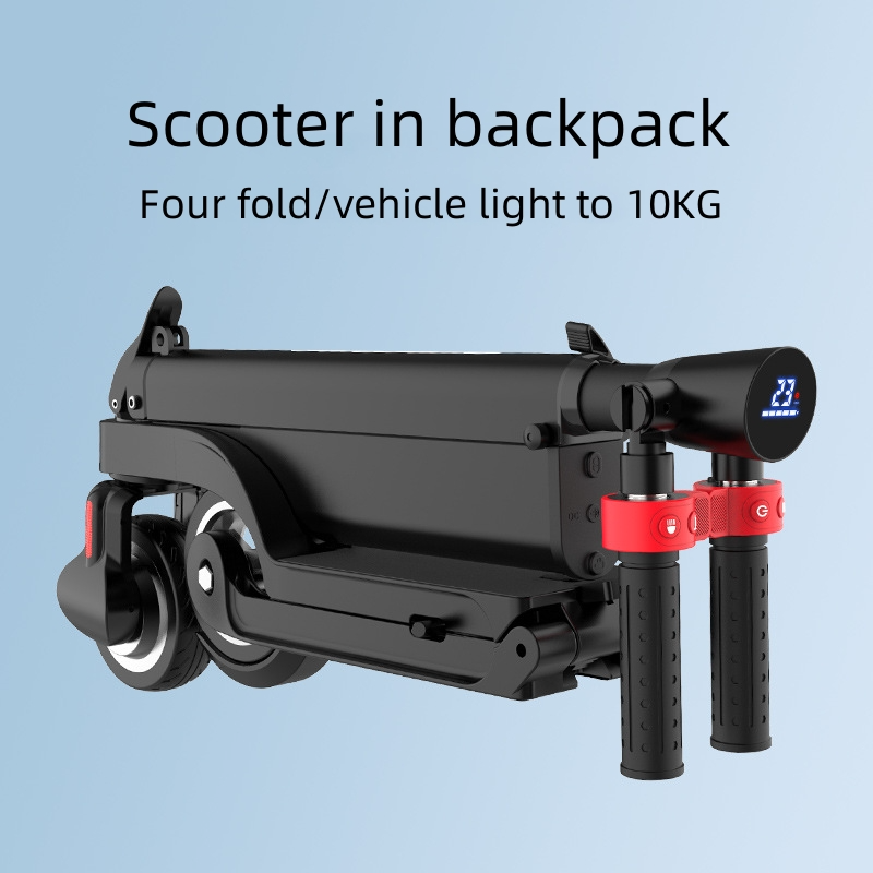 Four fold electric scooter