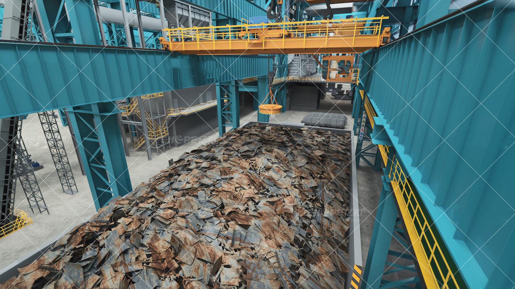 炼钢厂生产工艺流程三维仿真动画